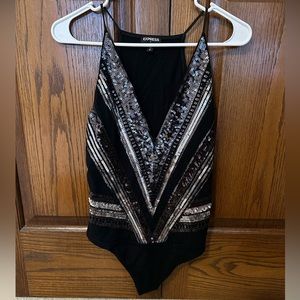 Express sequin bodysuit